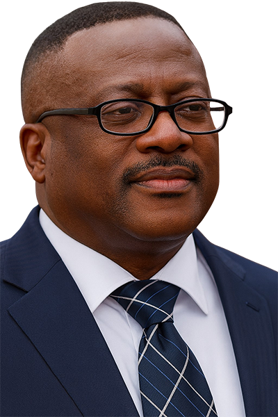 John Atua Okraku - Professional portrait in business attire, CA, MBA, ICAG